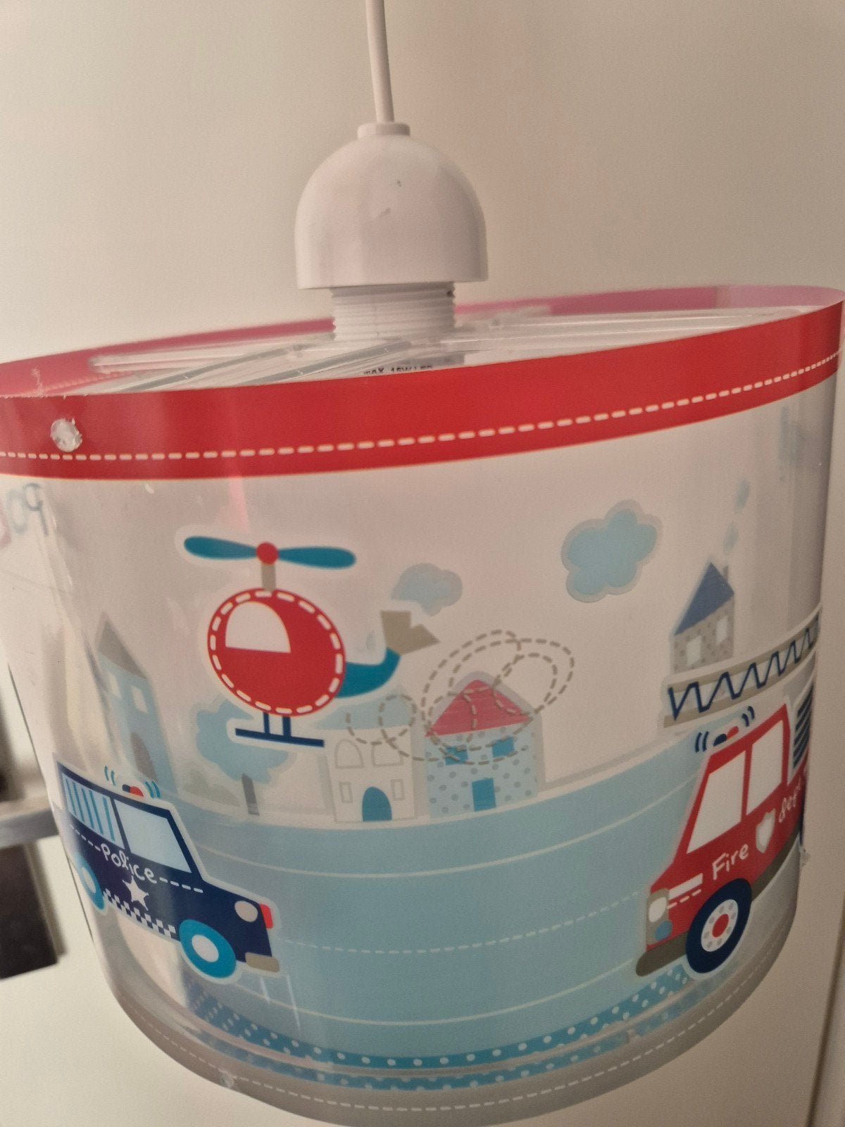 Dalber Police kinderkamer hanglamp – GLOW IN THE DARK, Ophalen, Zo goed als nieuw, Lamp