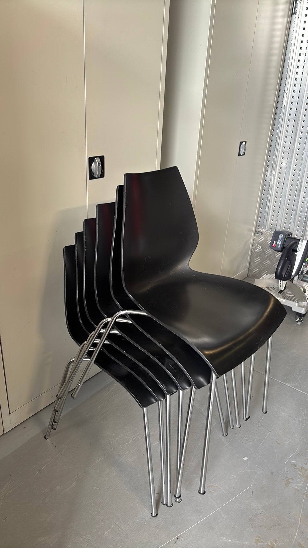 Casala stoel, Ophalen, Kunststof, Gebruikt, Zwart