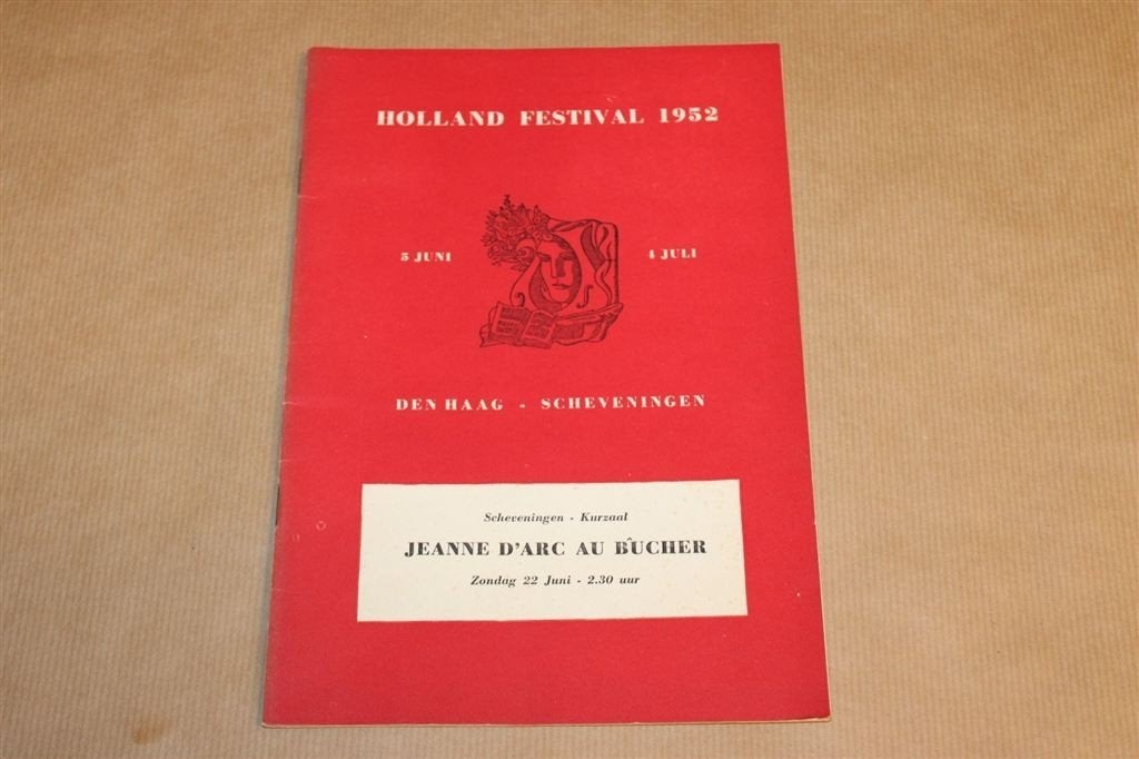 Vintage, Holland Festival 1952 Jeanne d’Arc au Bûcher, Ophalen of Verzenden, Gelezen
