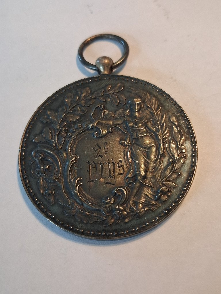 Te koop: antiek zilveren medaille., Postzegels en Munten, Penningen en Medailles, Ophalen, Zilver, Nederland
