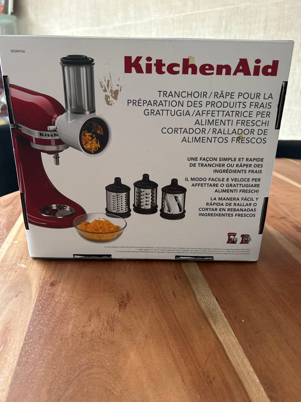 KitchenAid groentensnijder en rasp, Overige typen, Zilver, Ophalen of Verzenden, Zo goed als nieuw