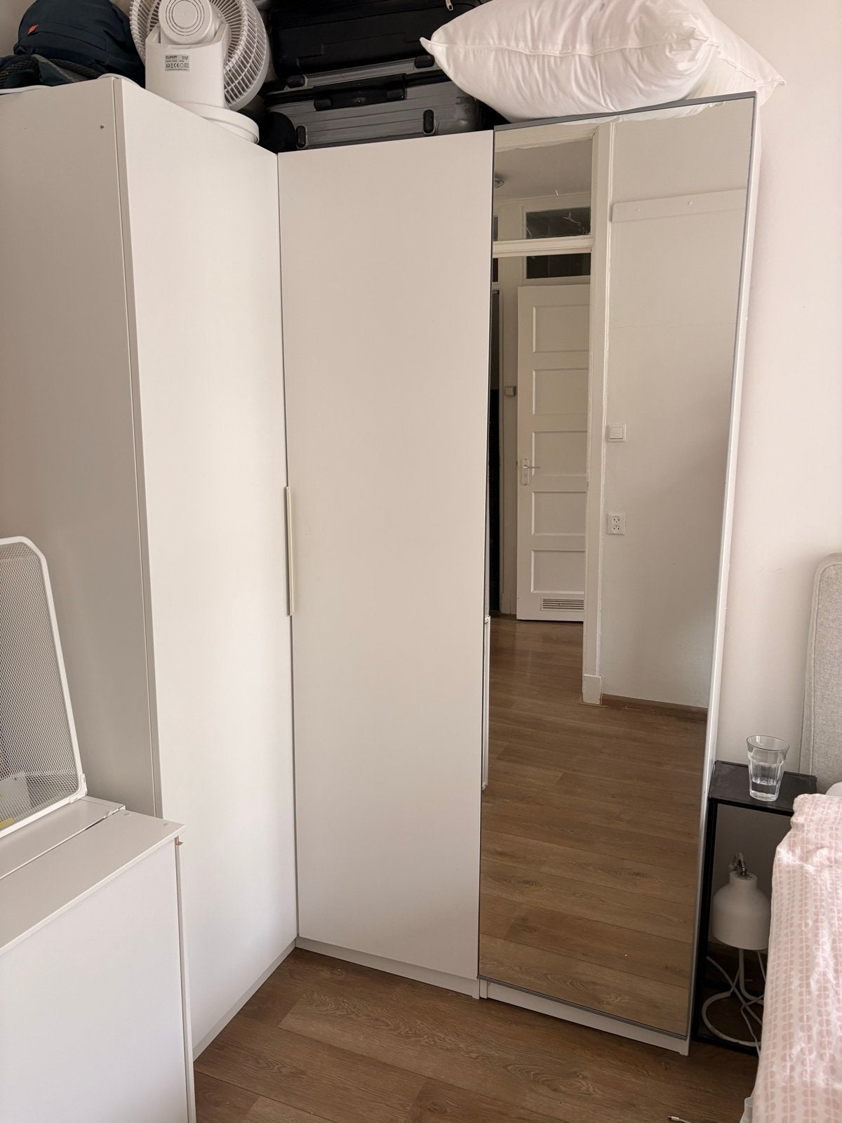 IKEA Pax Hoekelement & Losse Kast met Spiegeldeur, Huis en Inrichting, Ophalen, Overige materialen, 100 tot 150 cm, 200 cm of meer