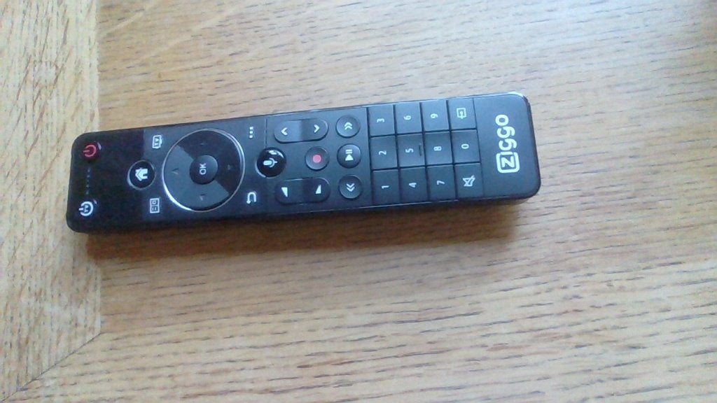 Ziggo Next afstandsbediening, Ophalen of Verzenden, Zo goed als nieuw, Origineel, Mediaspeler