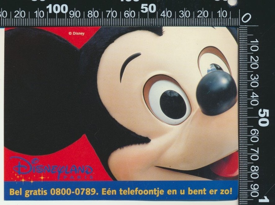 Sticker: Disneyland Paris, Verzamelen, Stickers, Zo goed als nieuw, Strip of Tekenfilm, Ophalen of Verzenden