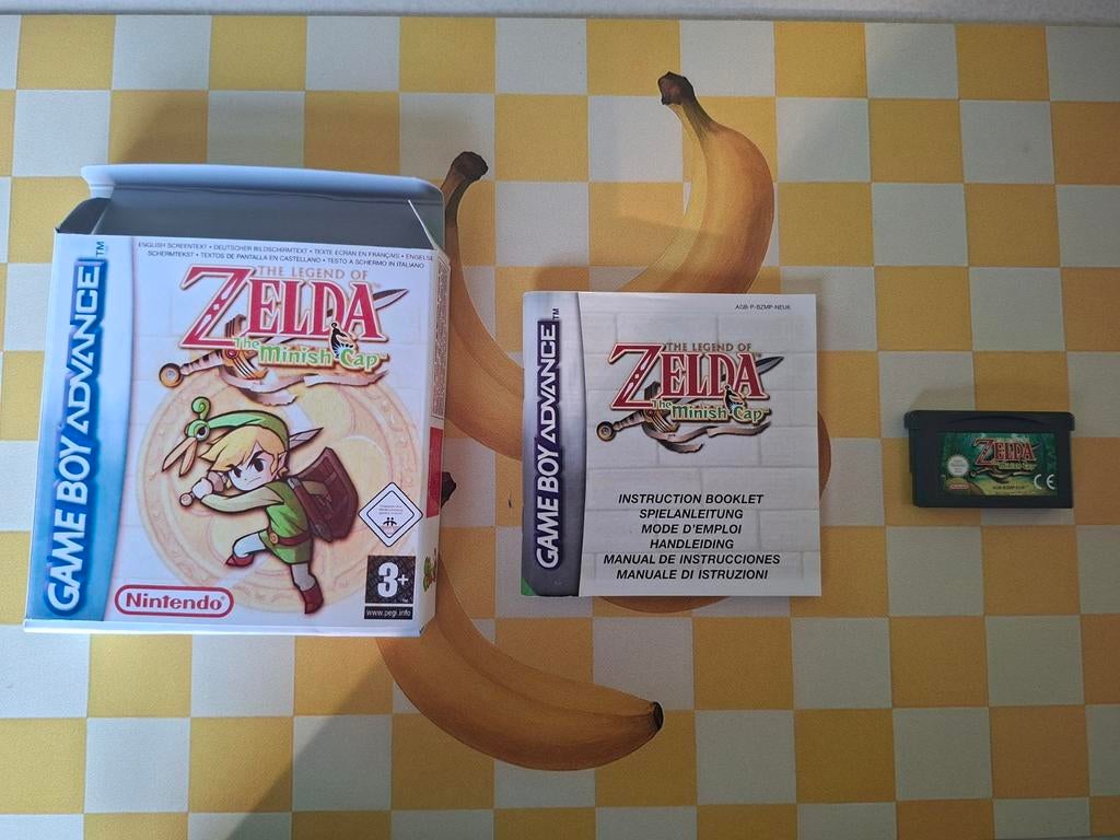 Zelda Minish Cap Gameboy Advance, Gebruikt, 1 speler, Ophalen of Verzenden, Role Playing Game (Rpg)