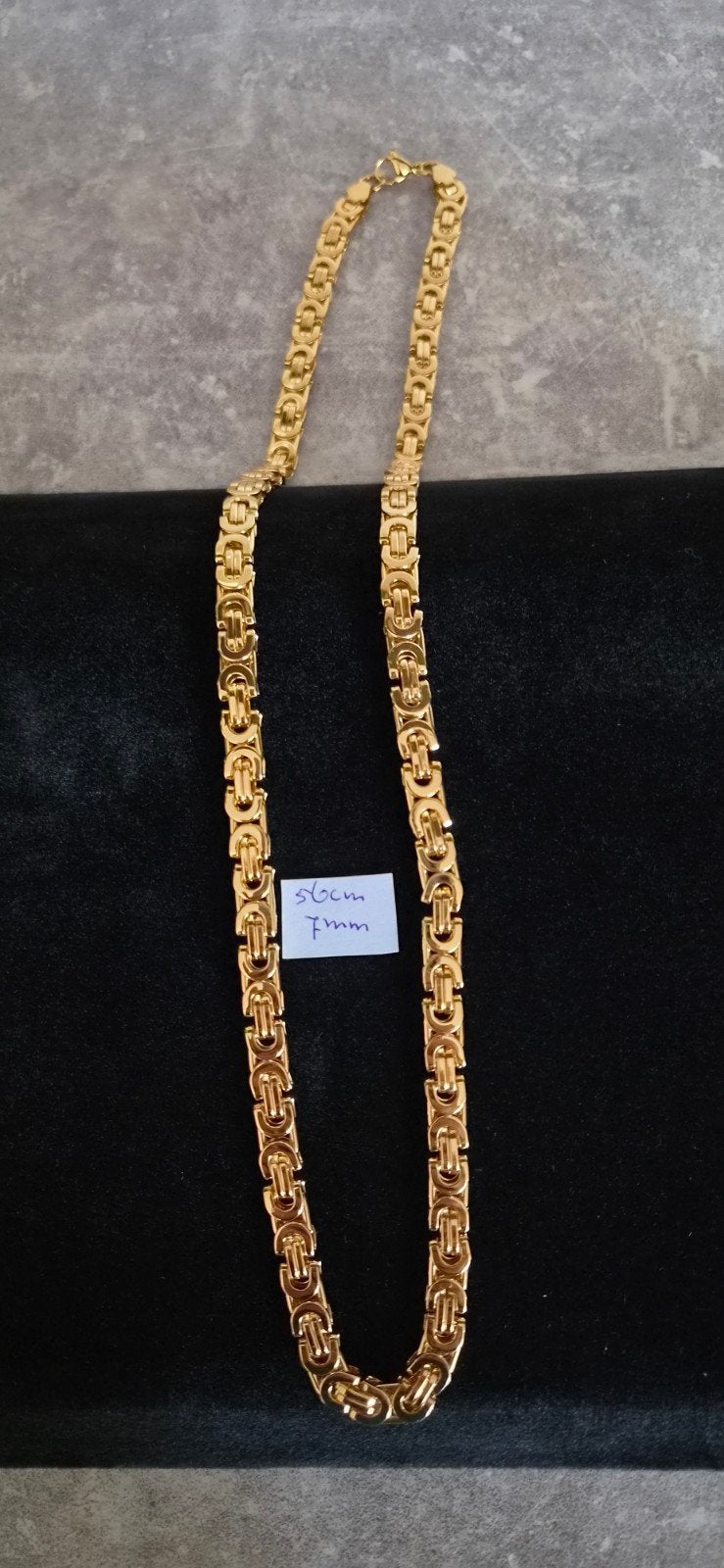 Stoere Koningsketting - 56cm, 7mm, Ophalen of Verzenden, Nieuw, Goud