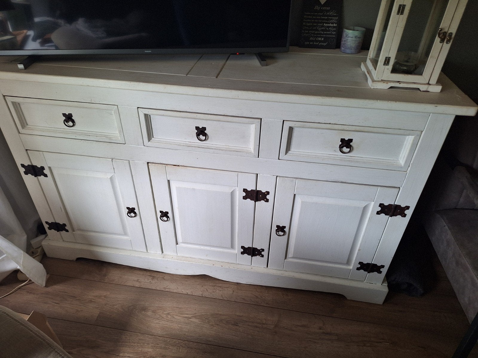 mexicaans grenen dressoir, Huis en Inrichting, Kasten | Dressoirs, Ophalen, Gebruikt, 25 tot 50 cm, 150 tot 200 cm