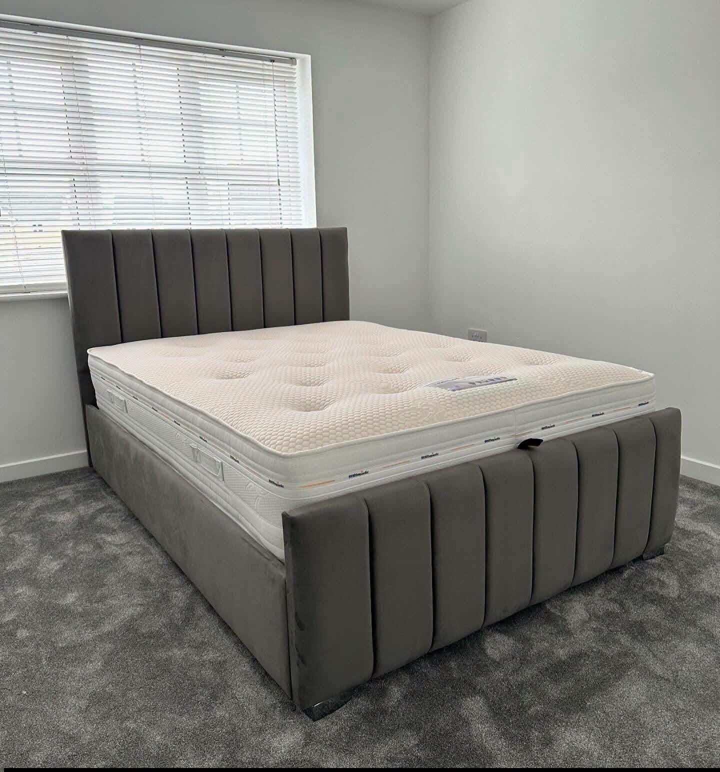 Brandnieuw bed met matras 90x200, 140x200, 160x200, 180x200, Ophalen of Verzenden, Nieuw, 180 cm of meer, 85 tot 100 cm