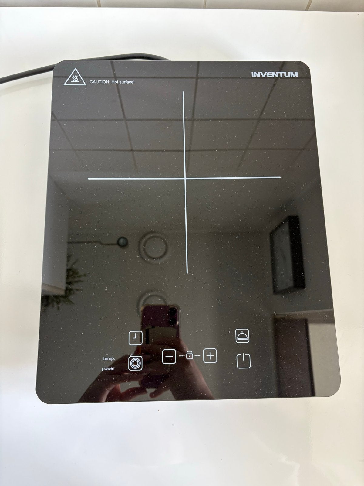 Inventum Inductiekookplaat - Zo goed als nieuw, Witgoed en Apparatuur, 3 kookzones of minder, Ophalen of Verzenden, Zo goed als nieuw