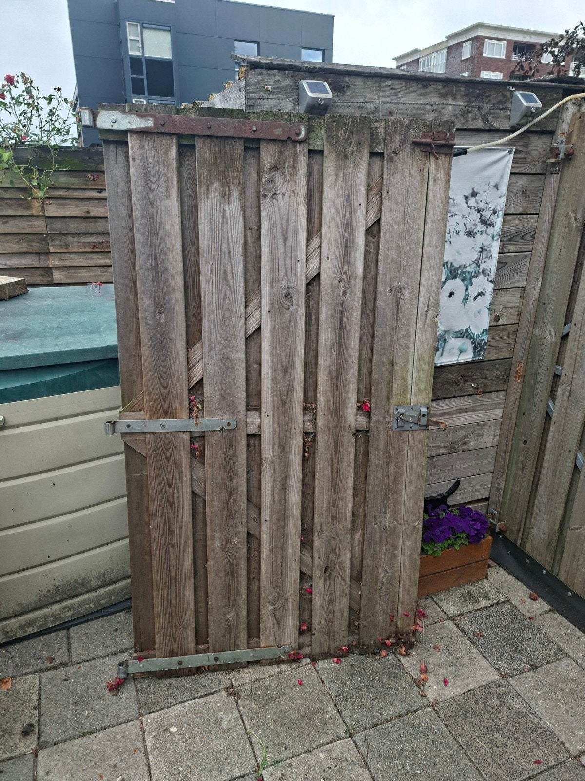 Tuin deur 100x179, Tuin en Terras, Ophalen, Minder dan 3 meter, Hout, 1 tot 2 meter