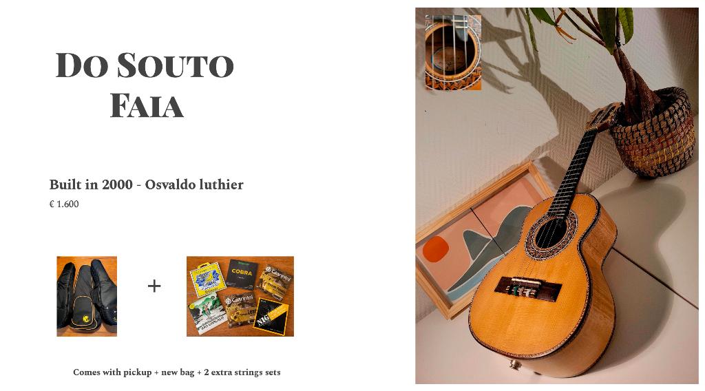 Cavaquinho Do Souto - Faia (Beukenhout) Osvaldo luthier, Ophalen, Zo goed als nieuw, Overige typen