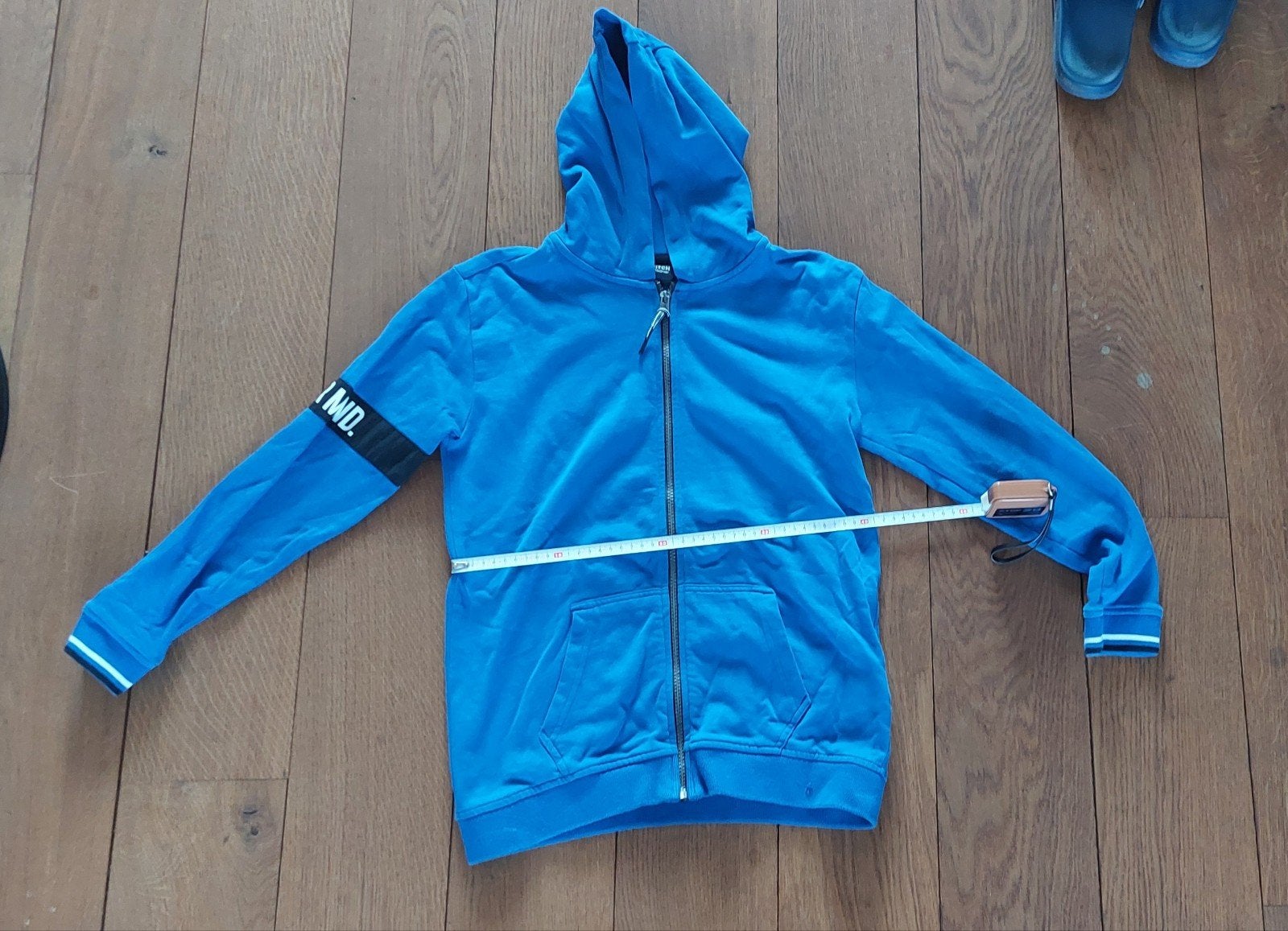 Vest (Merk Mitch,  blauw van kleur,  maat 158), Ophalen of Verzenden, Zo goed als nieuw, Jongen, Trui of Vest