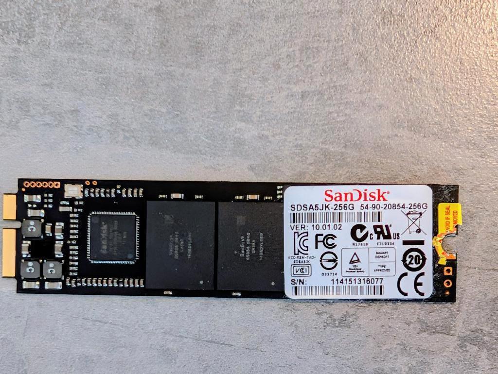 SANDISK SDSA5JK-256G 256GB SSD MSATA, Computers en Software, Harde schijven, Intern, Gebruikt, 256GB, Laptop