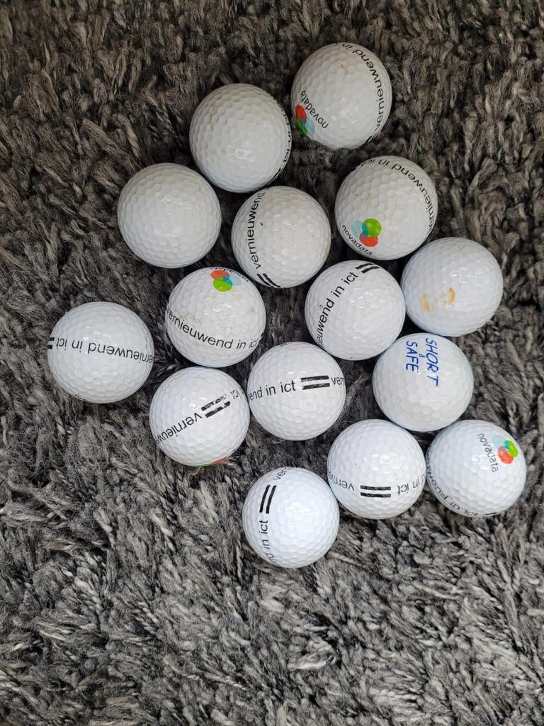 15 golfballen golf tiger woods klm open, Ophalen of Verzenden, Bal(len)
