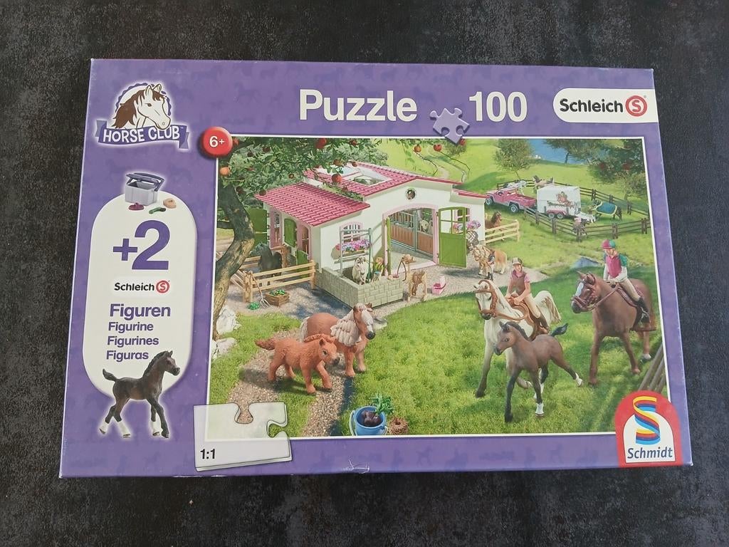 Schleich horse club puzzel 150 stuks, Ophalen of Verzenden, Meer dan 50 stukjes, Zo goed als nieuw, 6 jaar of ouder