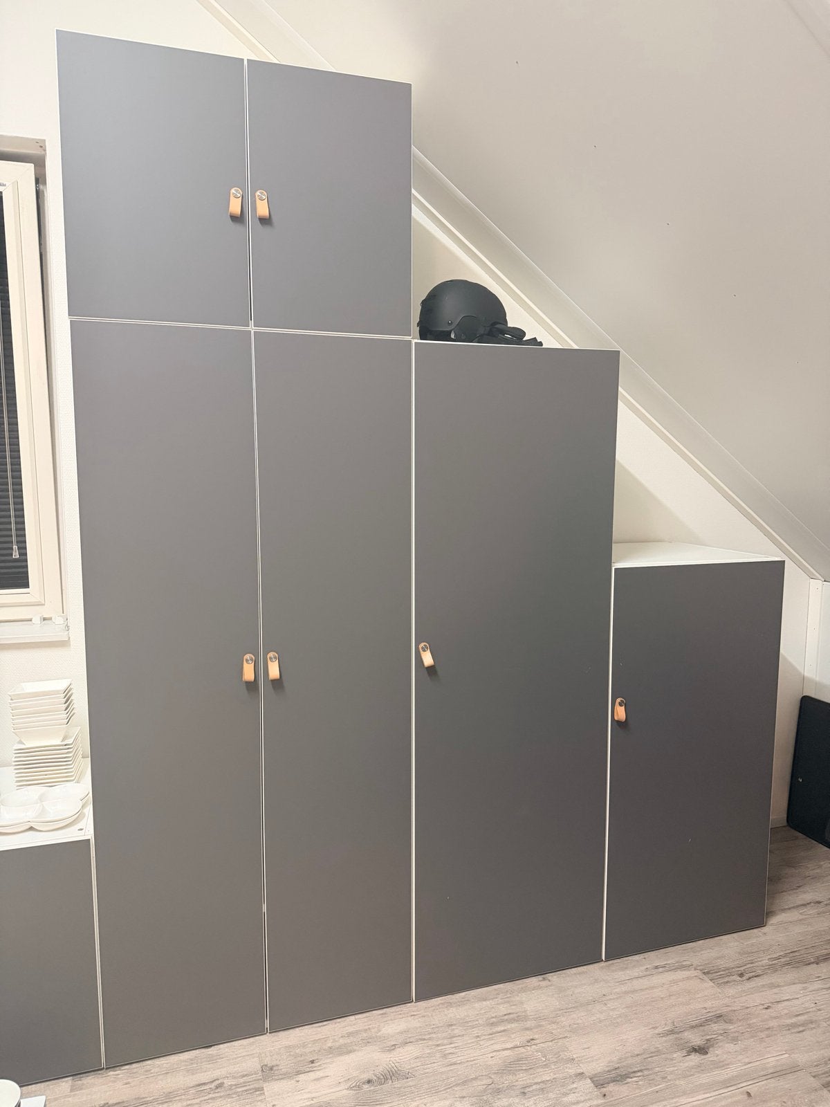 IKEA Platsa Kasten - 2x hoog, 1x laag, Ophalen, Kunststof, Gebruikt, 100 tot 150 cm