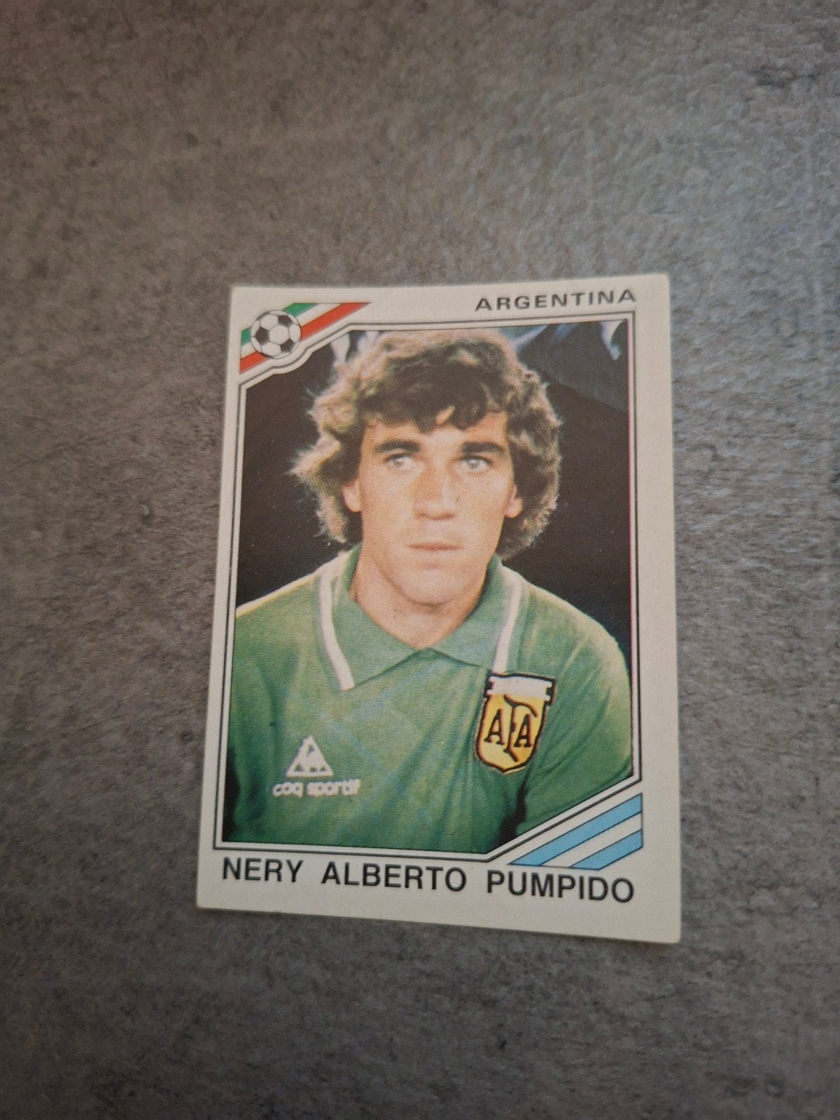 Panini sticker WK 86 Mexico. Nery Alberto Pumpido Argentinië, Ophalen of Verzenden, Zo goed als nieuw, Sticker