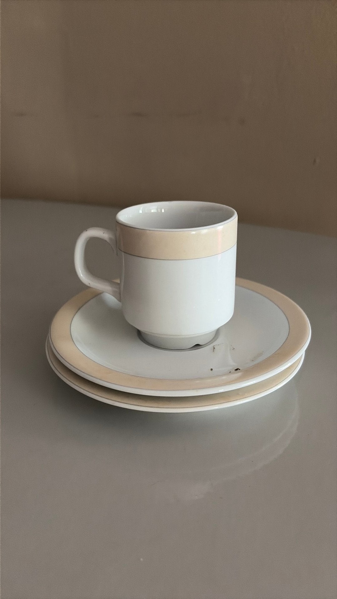 Koffiekop&schotel, Ophalen, Zo goed als nieuw, Overige stijlen, Kop(pen) en/of Schotel(s)