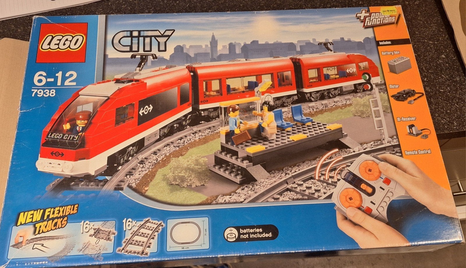 Lego City 7938 Passagierstrein met afstandsbediening, Kinderen en Baby's, Inclusief instructies, Lego, Ophalen of Verzenden, Complete set