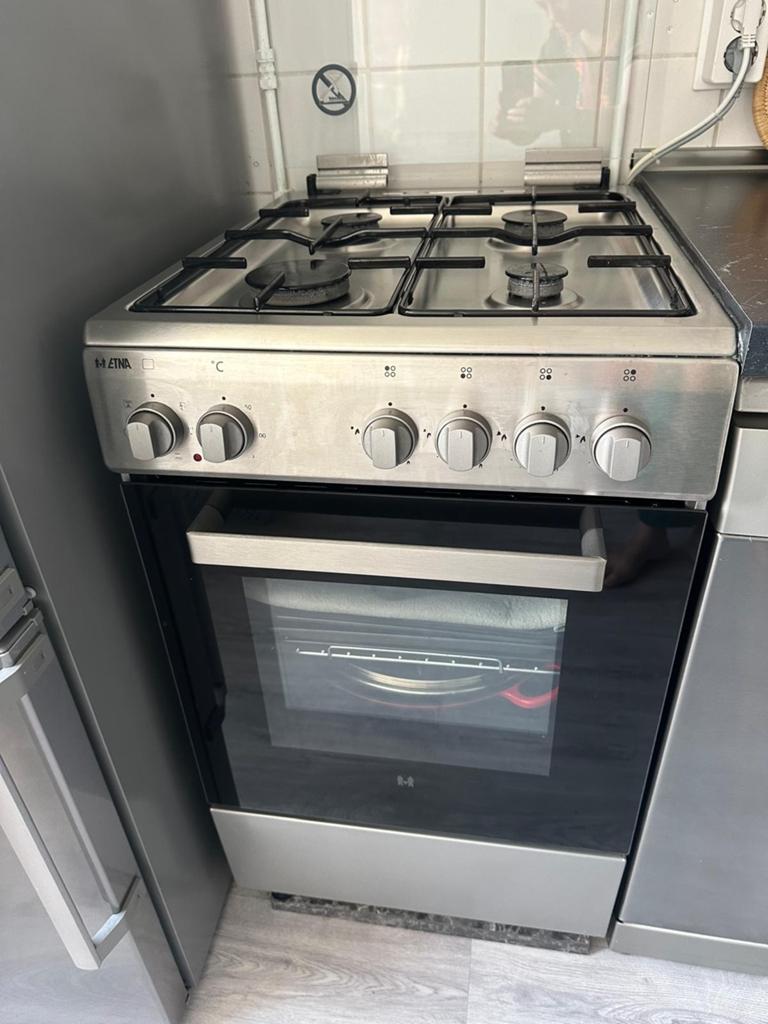 Etna oven/gasfornuis, Zo goed als nieuw, Gas, Vrijstaand, 85 tot 90 cm