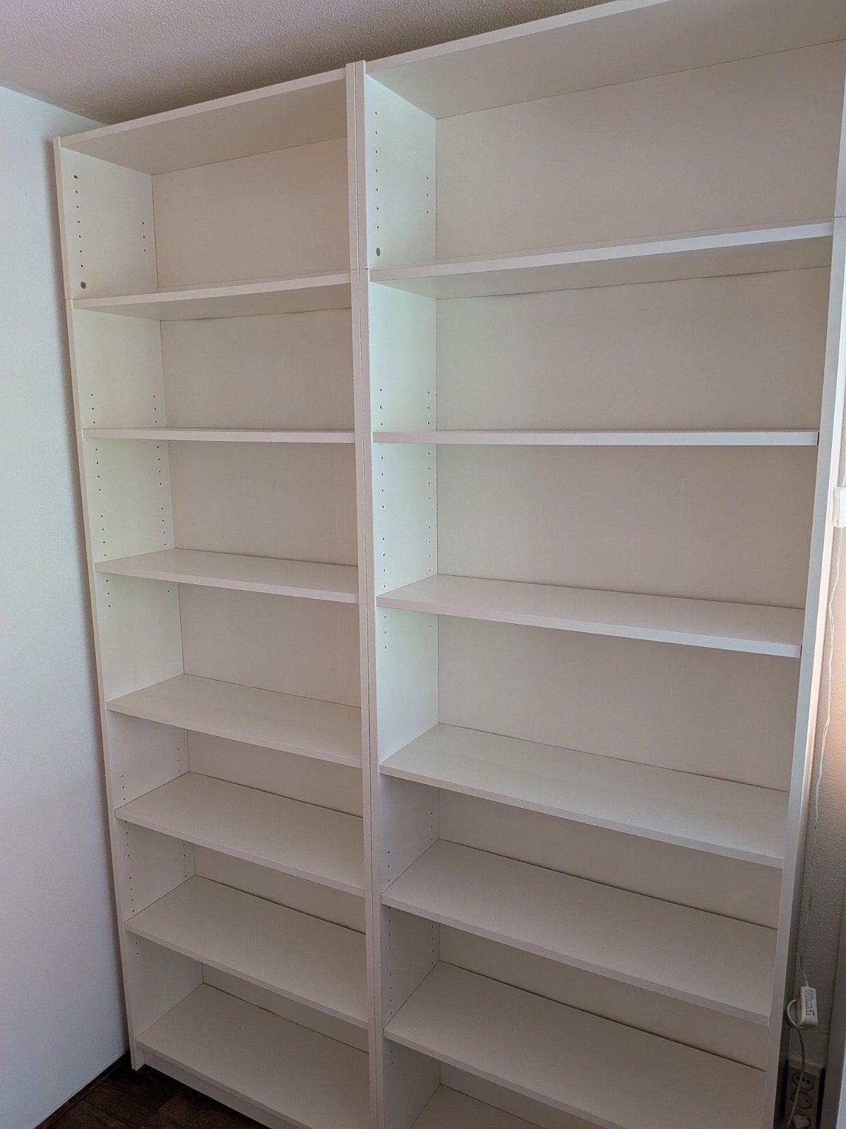2x Ikea Billy boekenkast wit met verhoging 80x28x202/237, Gebruikt, 200 cm of meer, 25 tot 50 cm, 50 tot 100 cm