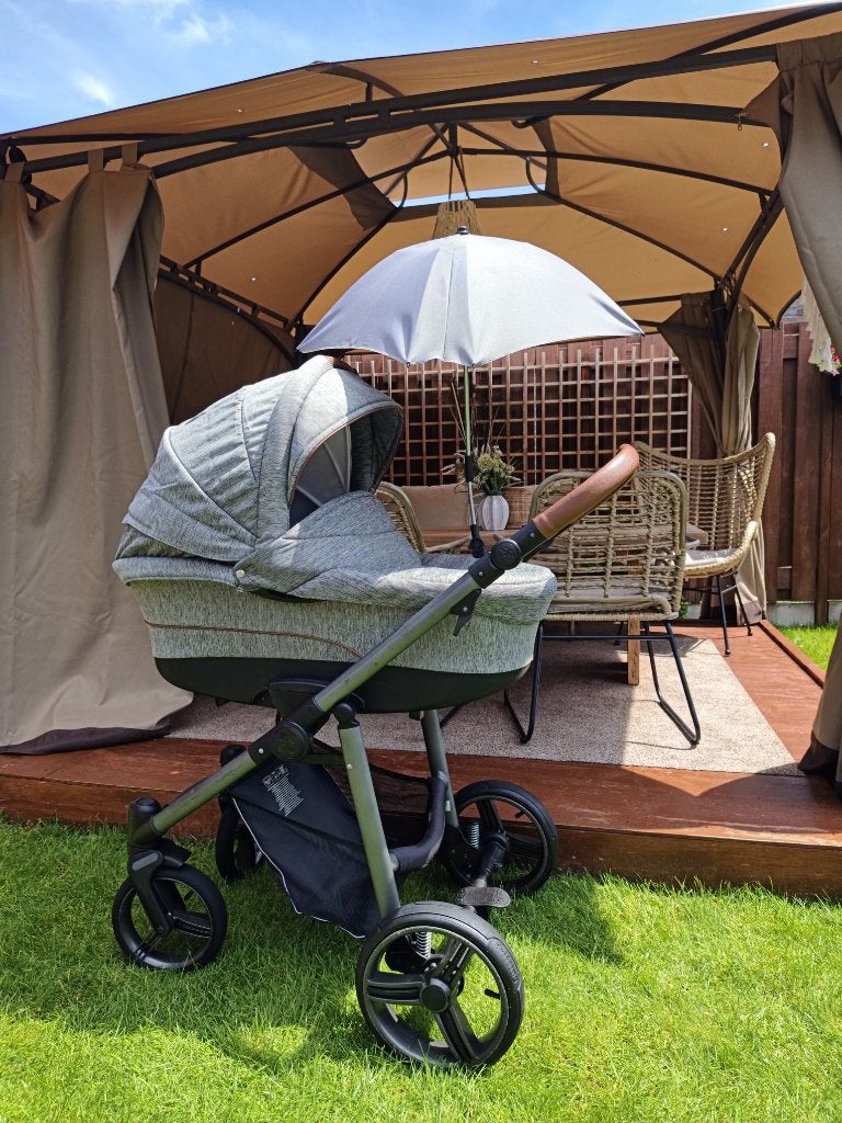 Kinderwagen 2‑in‑1 – goede staat (Bebetto Vulcano), Combiwagen, Ophalen, Overige merken, Verstelbare duwstang
