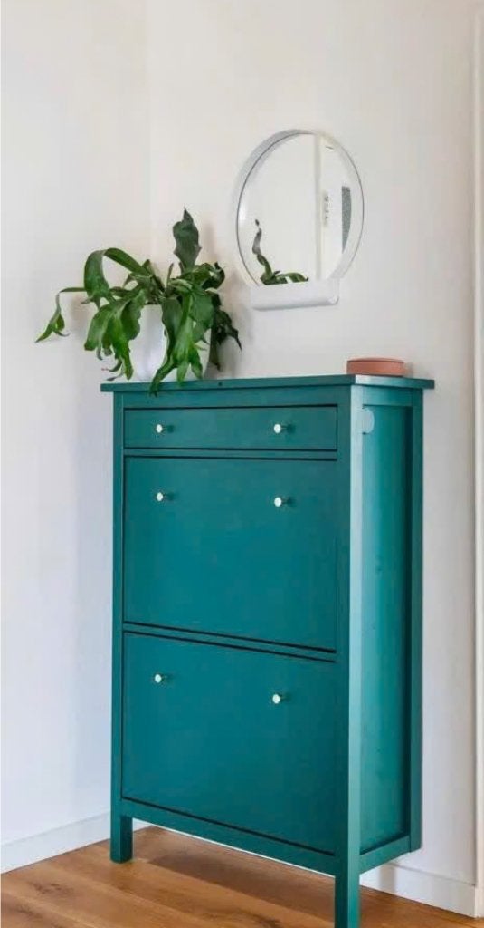 Hemnes schoenenkast Groen, Ophalen, Gebruikt