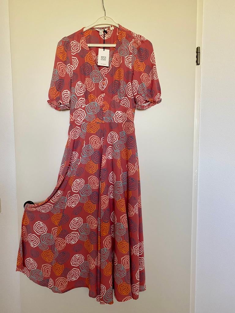 White Stuff zomerjurk, midi, maat 36, Kleding | Dames, Jurken, Overige kleuren, White Stuff, Nieuw, Ophalen of Verzenden