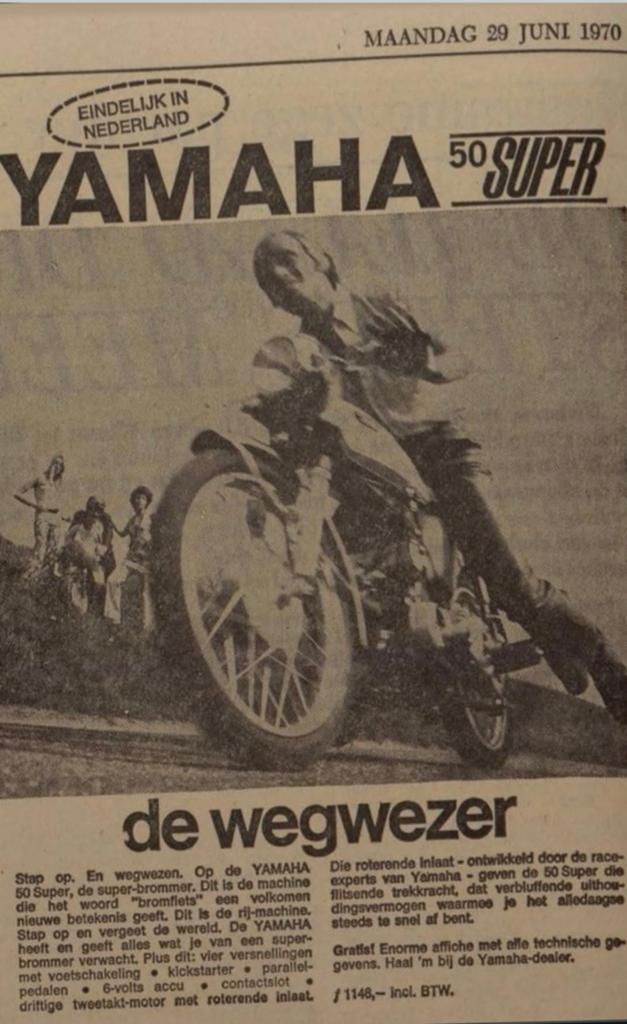 Gezocht : uitlaatbocht tmi yamaha fs1 bouwjaar 1970 t/m 1972, Ophalen, Yamaha