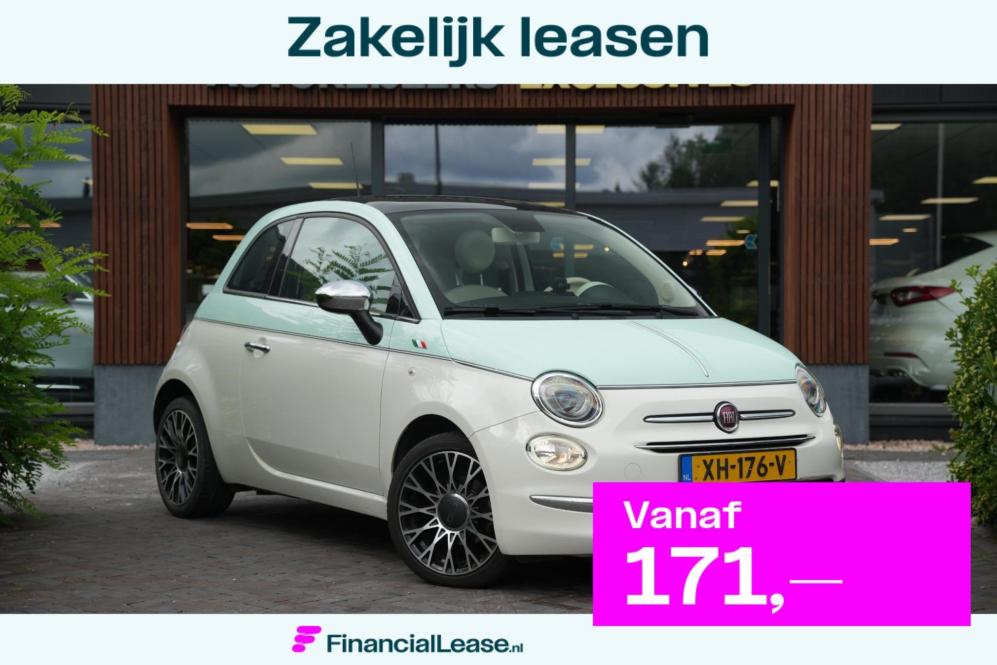 Fiat 500 0.9 TwinAir Turbo Collezione Panoramadak Airco Crui, Voorwielaandrijving, Stof, Origineel Nederlands, Bedrijf