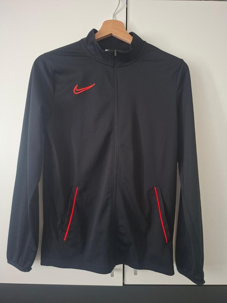 Nike Dri-FIT Trainingsjack Zwart - Maat XL (158-170cm), Zwart, Overige typen, Nike, Maat 56/58 (XL)