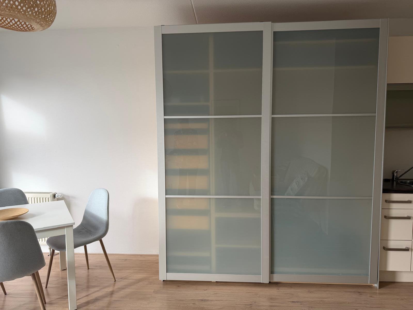 IKEA PAX Mehamn Kledingkast met schuifdeuren en lades, Huis en Inrichting, Ophalen, Gebruikt, 200 cm of meer, 150 tot 200 cm