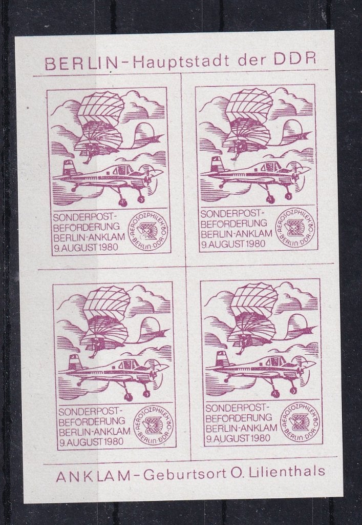 B174A) 1980 vignet Berlin Hauptstadt der DDR, Postzegels en Munten, Verzenden, DDR, Postfris