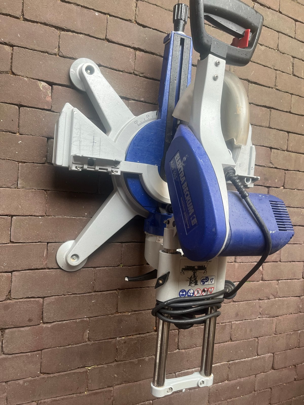 Afkortzaag Electra Beckum KGS 303 - Sterke machine, Ophalen of Verzenden, Gebruikt, Afkortzaag