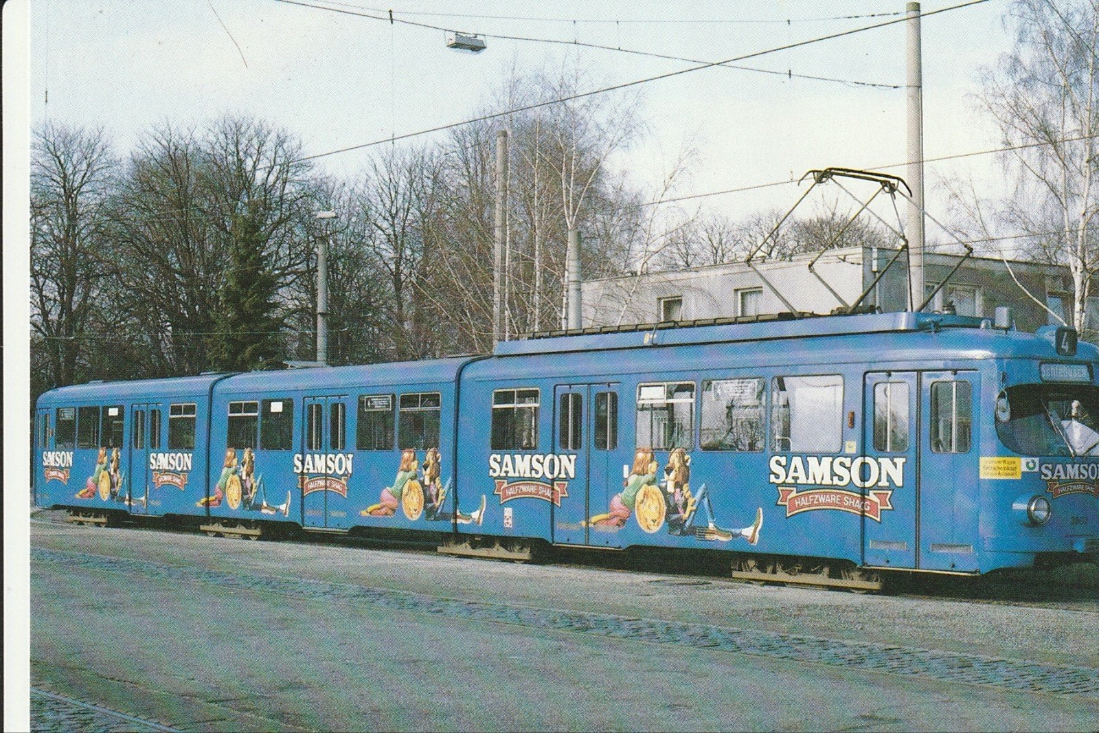 KEULEN VERVOER BEDRIJF DUWAG DUBBEL GELEED SAMSON SHAG RECL., Verzamelen, Ophalen of Verzenden, Nieuw, Tram, Kaart of Prent