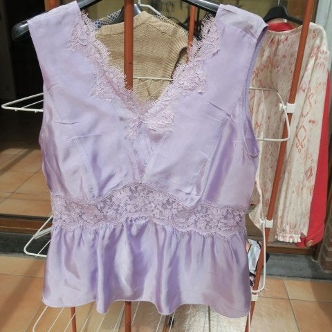 Topje nieuw mauve kant Ermanno mt 40 (it 44), Maat 38/40 (M), Overige kleuren, Nieuw, Ophalen of Verzenden