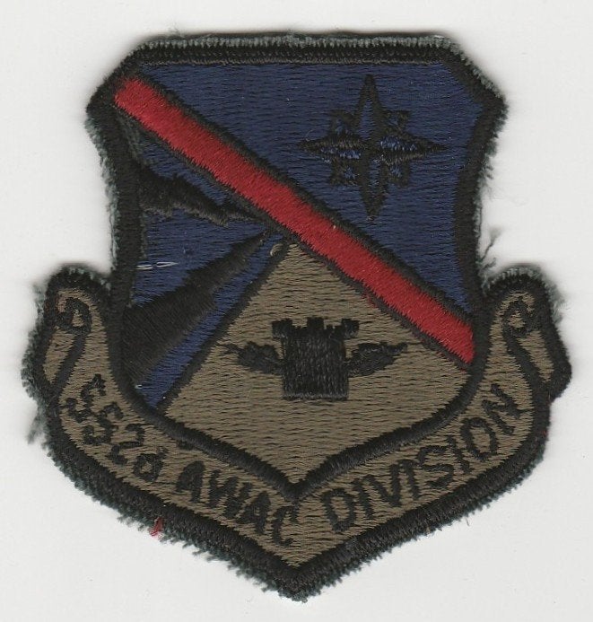 embleem USAF (US Air Force) - 552d AWAC Division, Verzenden, Luchtmacht, Amerika, Embleem of Badge