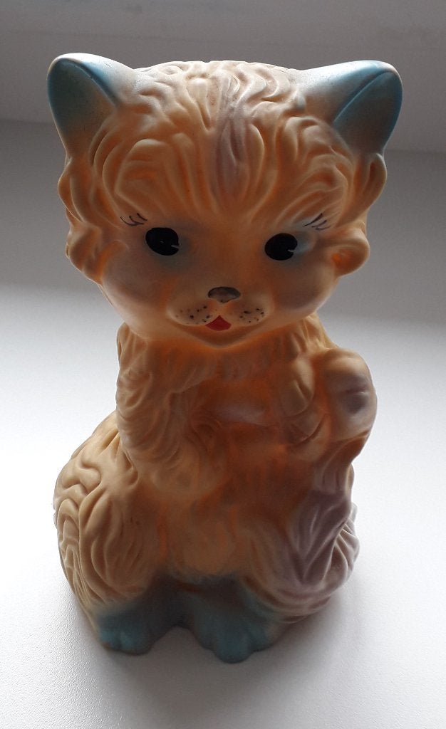 Rubbertoys piep-poes made in Italy jaren 70-80, Verzamelen, Ophalen of Verzenden, Gebruikt