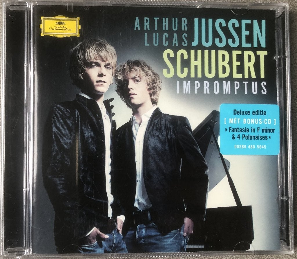 SCHUBERT - IMPROMPTUS - ARTHUR & LUCAS JUSSEN - 2 CD'S, Kamermuziek, Schubert, Ophalen of Verzenden, Zo goed als nieuw