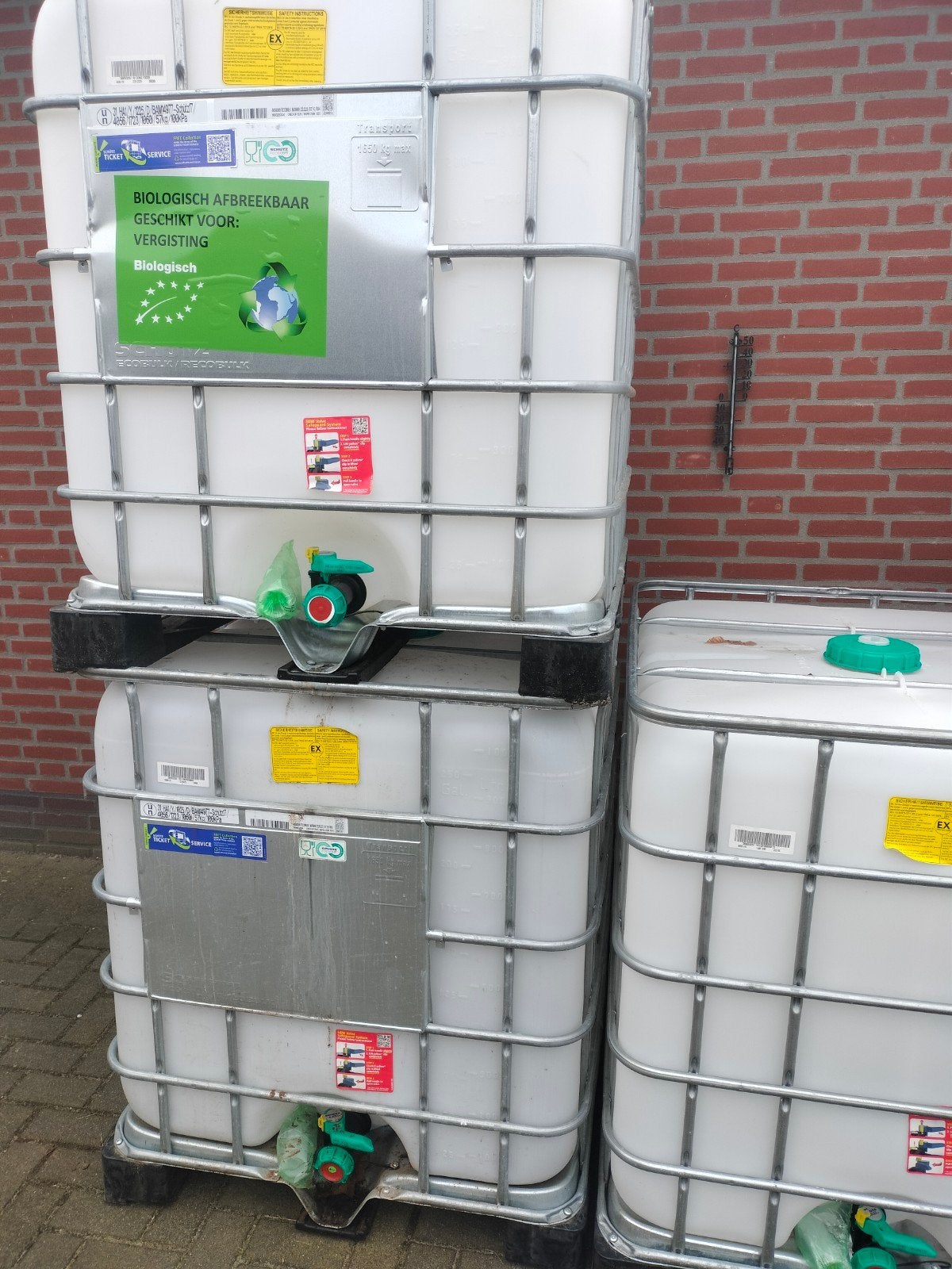 Ibc tanks 45€, Tuin en Terras, Regentonnen, 150 liter of meer, Ophalen, Zo goed als nieuw