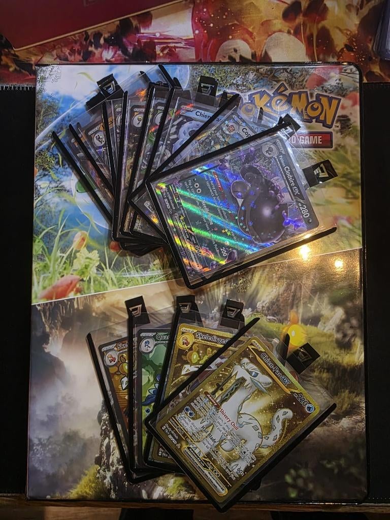 Pokémon TCG - Paldea Evolved (incomplete) set + Binder, Ophalen of Verzenden, Zo goed als nieuw, Meerdere kaarten, Foil