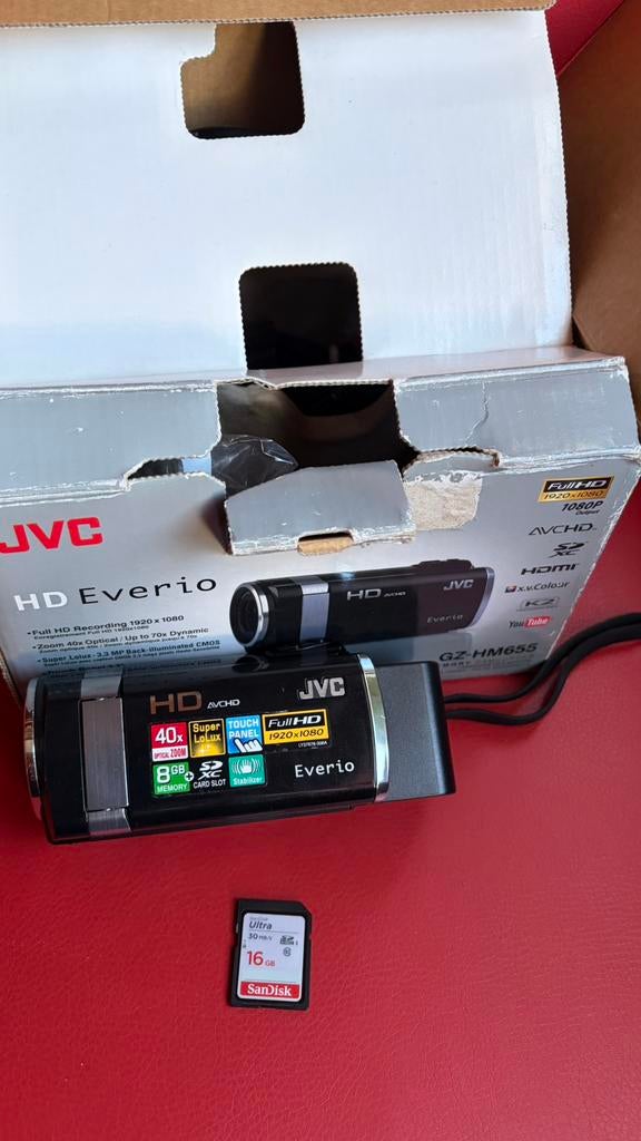 JVC GZ-HM655BE FULL HD videocamera, Full HD, JVC, Overige soorten, Ophalen of Verzenden