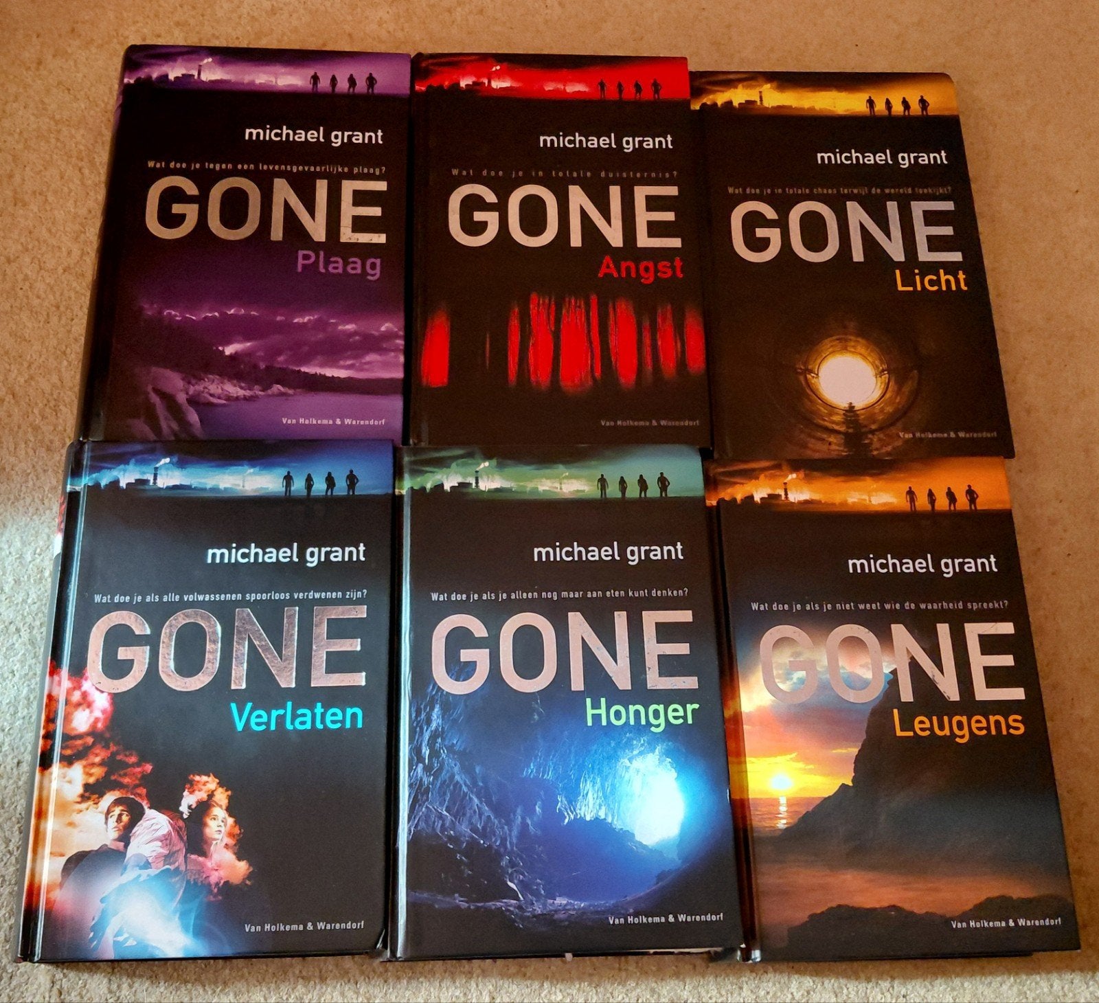 Boekenserie Gone - Michael Grant 6 boeken Nederlands, Ophalen of Verzenden, Gelezen, Michael Grant, Fictie