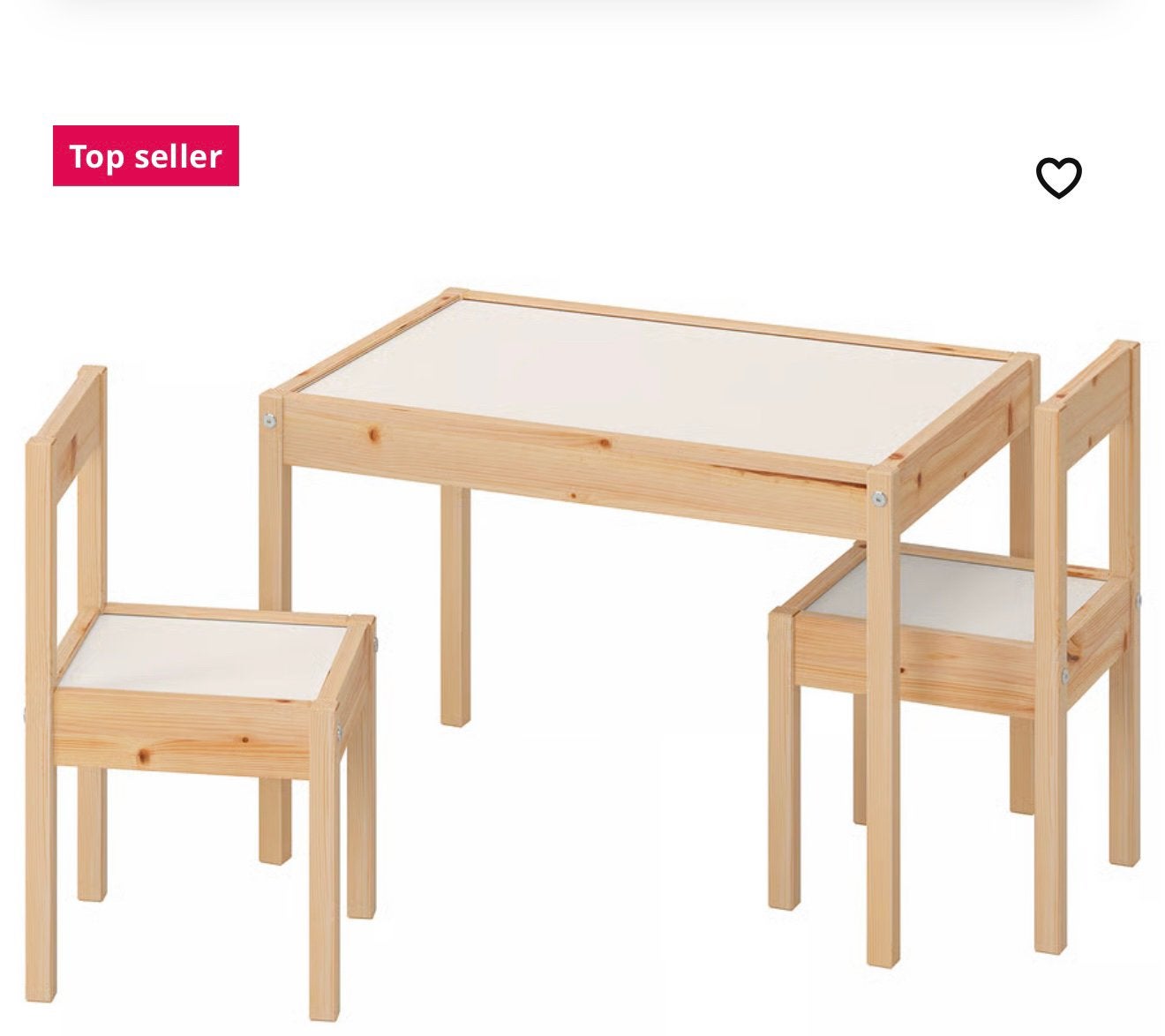 Kinder tafel met 2 stoelen nog nieuw in doos ikea, Huis en Inrichting, Tafels | Bijzettafels, Ophalen, Zo goed als nieuw, 75 cm of meer