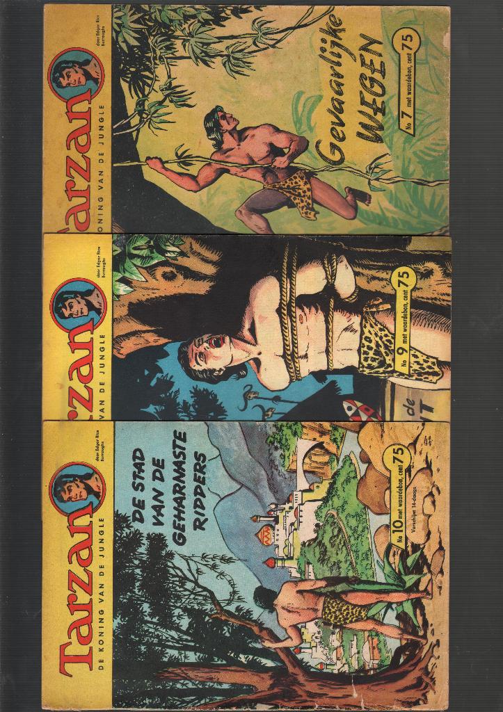 Tarzan GB Van Ditmar 7,9,10,23,28,33,38, Boeken, Gelezen, Diverse auteurs, Ophalen of Verzenden, Meerdere stripboeken