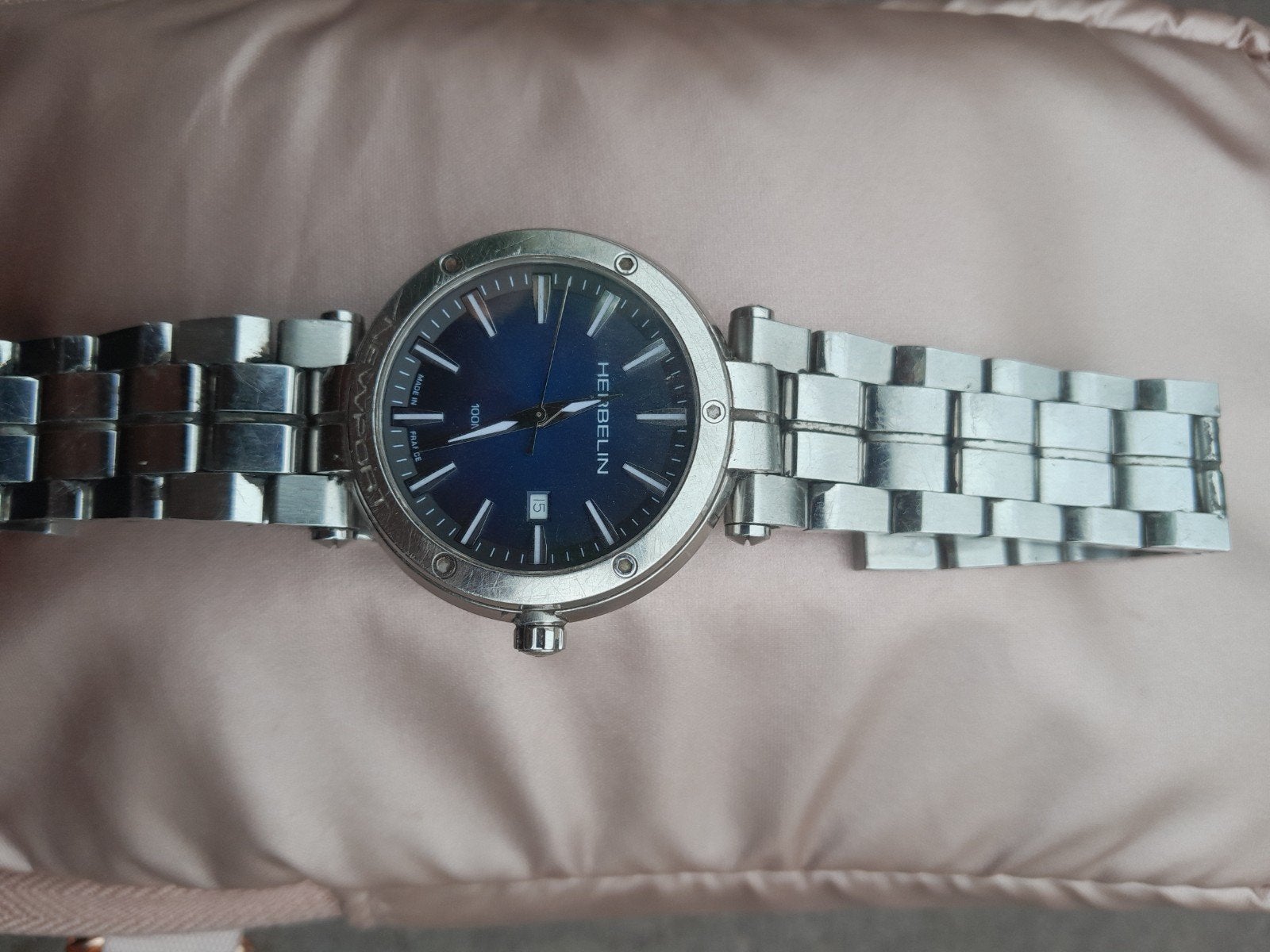 Herbelin Newport 14288R Dames Horloge - Gebruikt, Sieraden, Tassen en Uiterlijk, Horloges | Dames, Staal, Gebruikt, Staal, Polshorloge