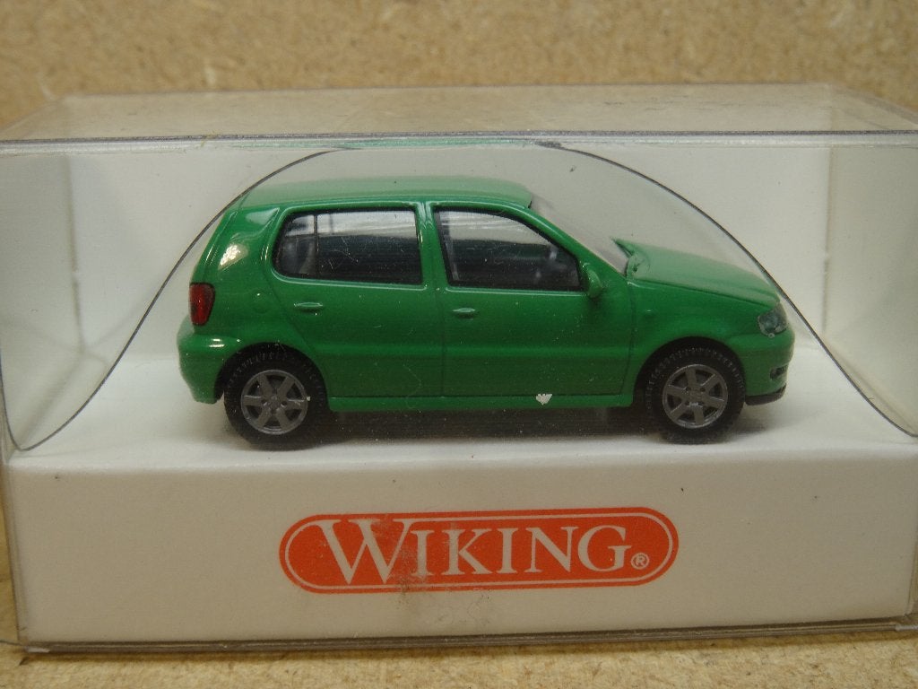 WIKING 1/87, VW-POLO, Grasgroen, OVP-0370123, Zie Foto`s, Ophalen of Verzenden, Zo goed als nieuw, Auto, Wiking