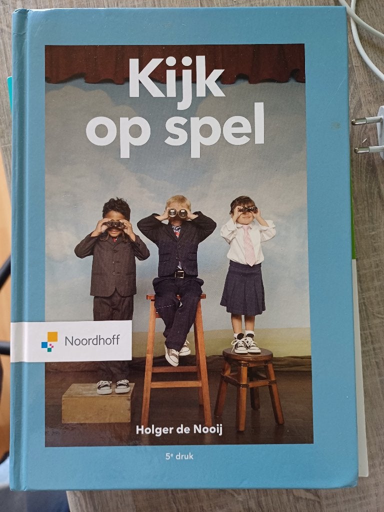 Kijk op spel, Boeken, Zo goed als nieuw, Noordhoff Uitgevers, Alpha, HBO