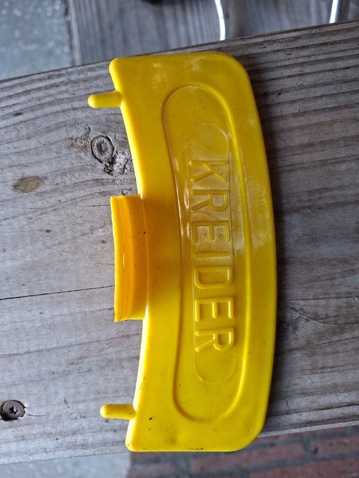 kreidler geel plaatje voorspatbord, Fietsen en Brommers, Brommeronderdelen | Kreidler, Ophalen of Verzenden, Gebruikt, Frame