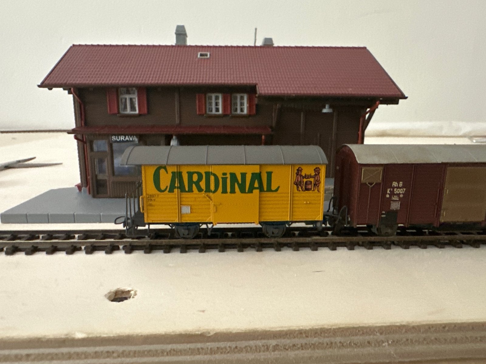 2 x BEMO H0m BVZ Wagon - Zo goed als nieuw, Hobby en Vrije tijd, Modeltreinen | H0, Gelijkstroom of Wisselstroom, Wagon, Zo goed als nieuw